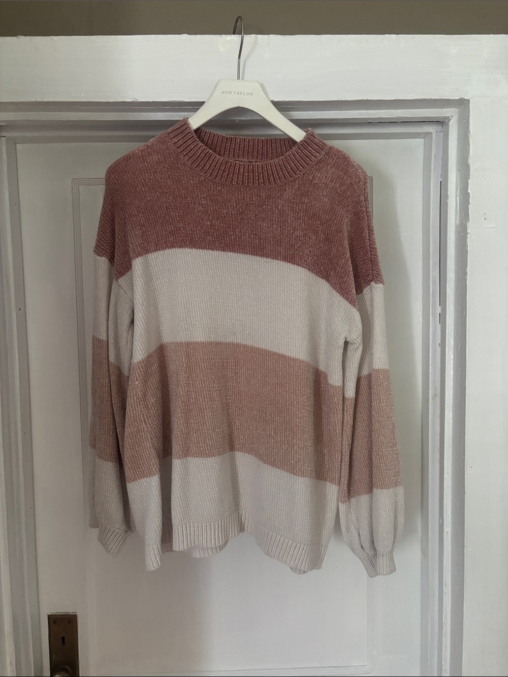 Wide-Stripe Crewneck Sweater